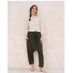 Chic Green Cropped Ankle Pants & Jumpsuits